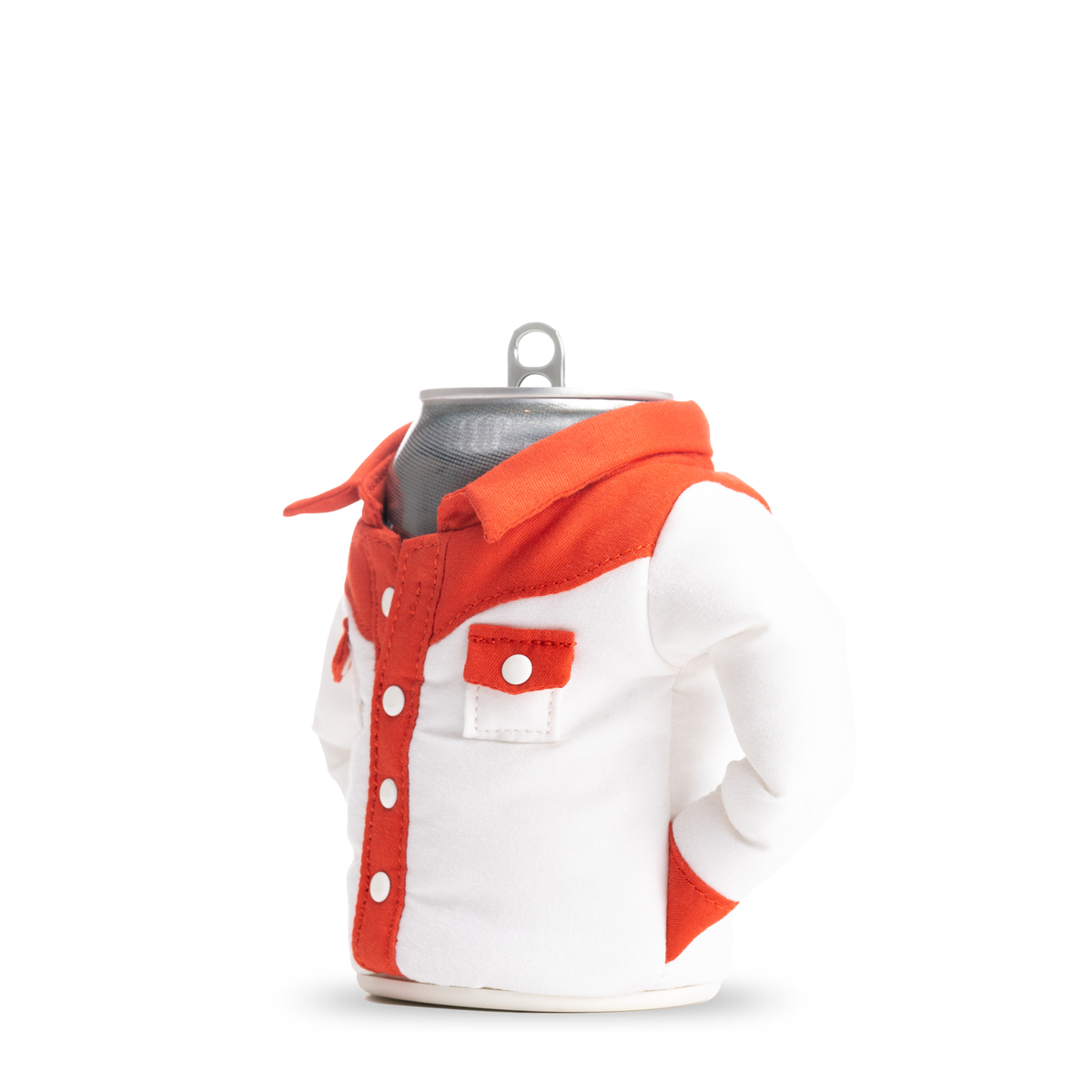 The Howdy - Puffin Drinkwear drink sleeves #color_sandy-white-risky-red