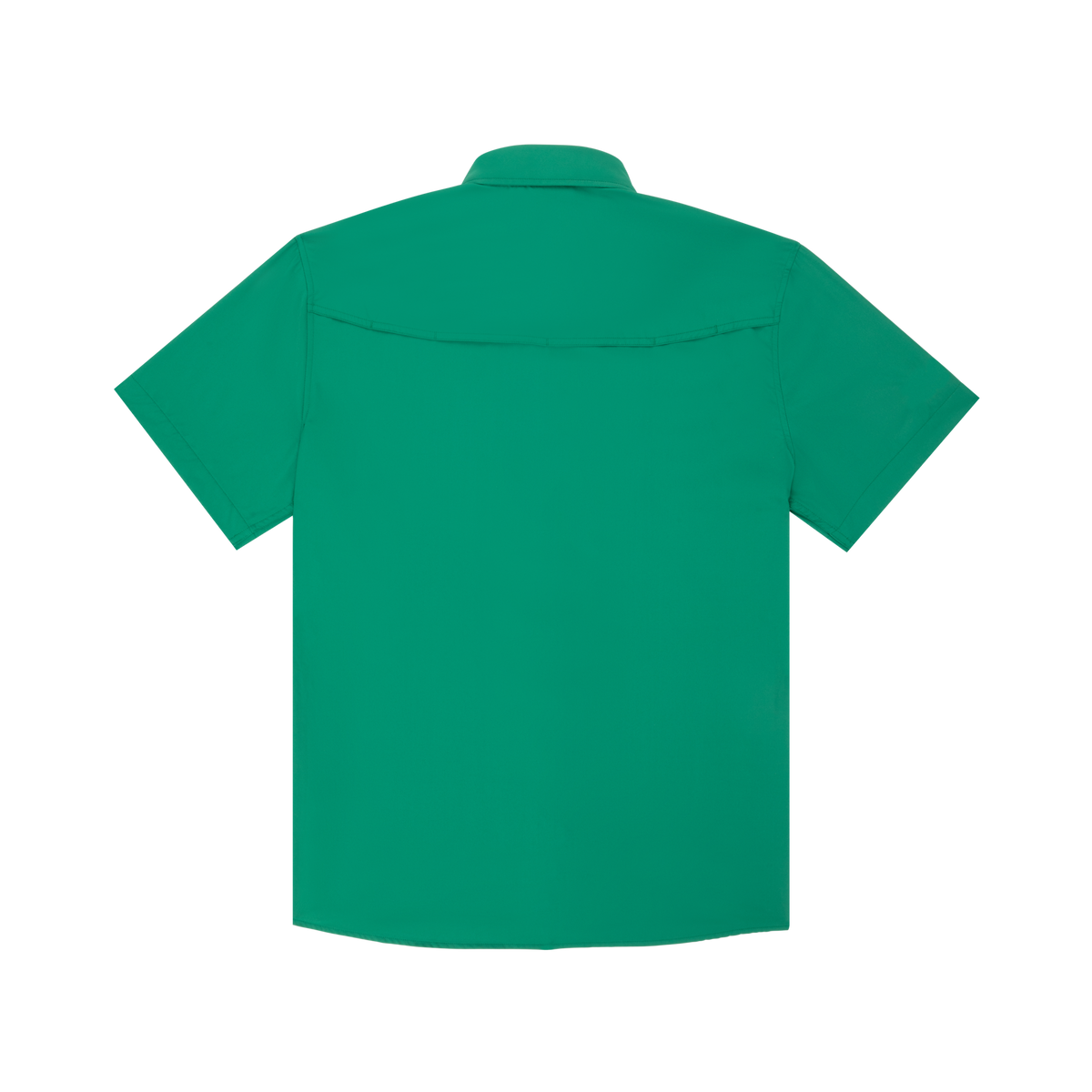 back of green shirt