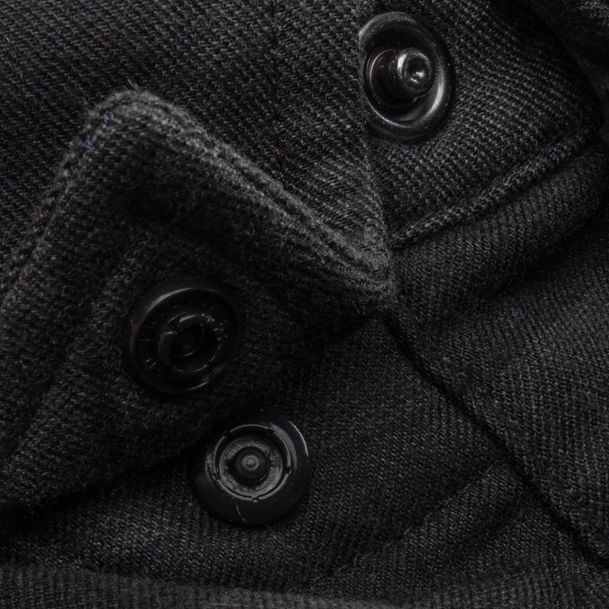 The North Rim black outdoor shirt with textured fabric and button detail for rugged outdoor wear