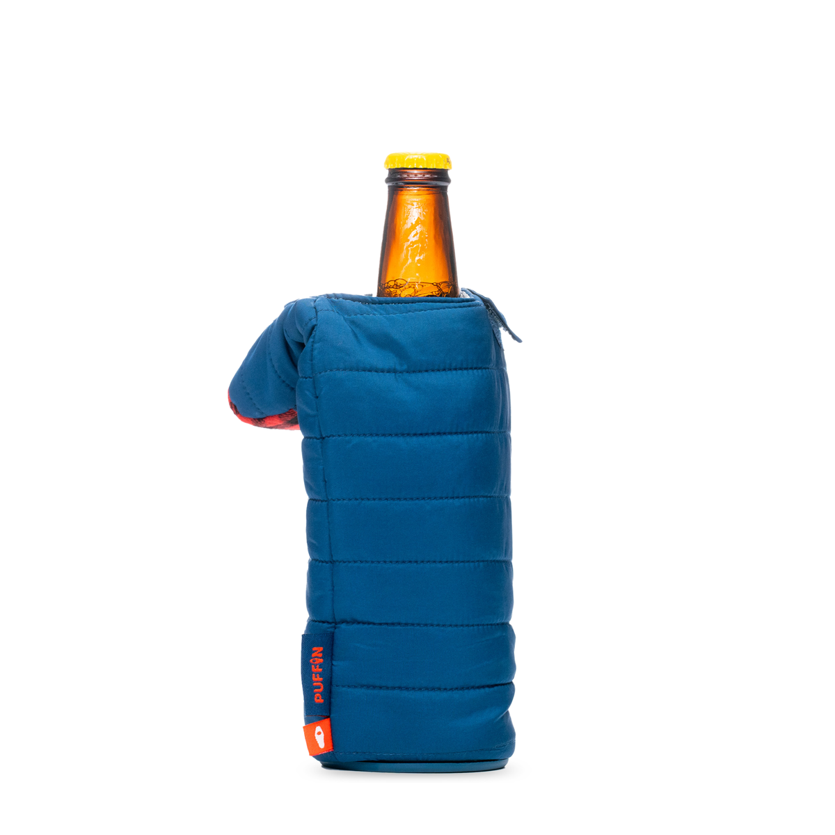 The OG - Puffin Drinkwear drink sleeves #color_sailor-blue-puffin-red