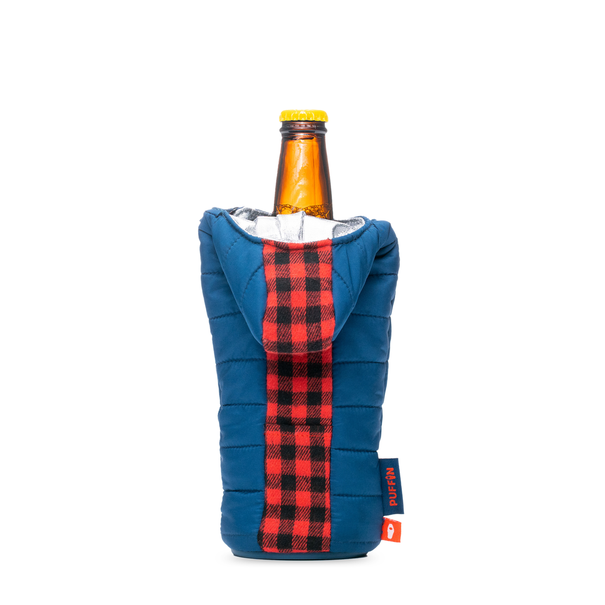 The OG - Puffin Drinkwear drink sleeves #color_sailor-blue-puffin-red