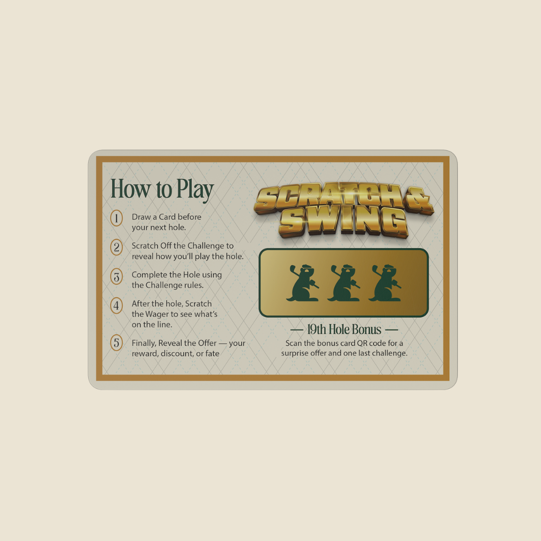 Scratch & Swing™ Scratch Off Golf Game – 3 Pack