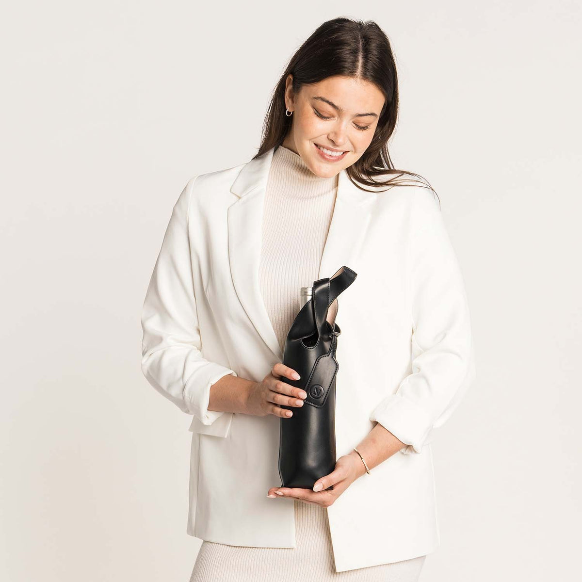 "Wine-down" Tote (Upcycled Leather)