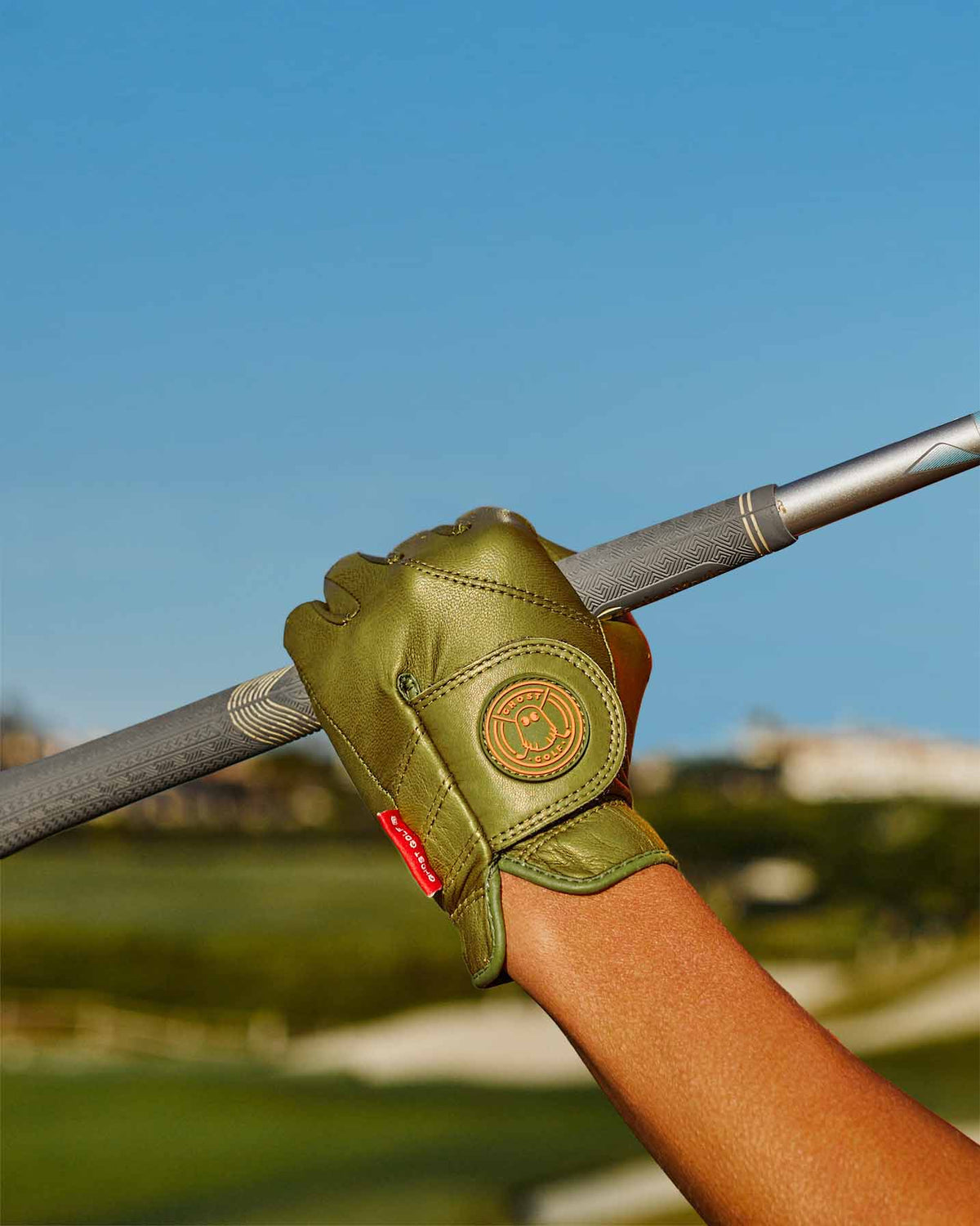 Ghost Golf AAA Cabretta Golf Glove Color Olve Green