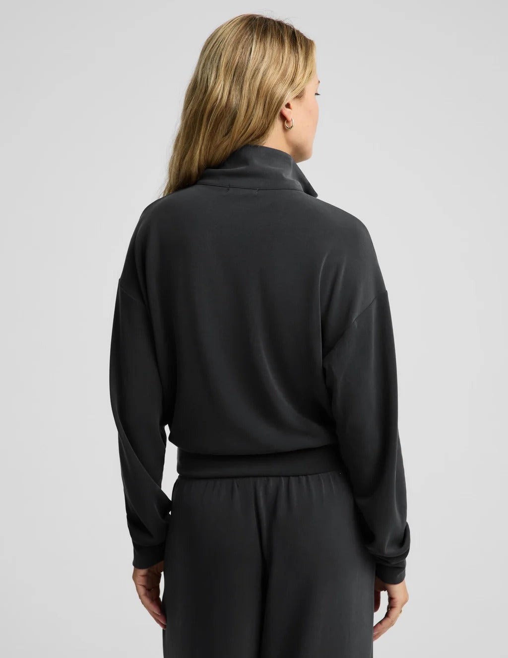 Luxe Sandwash Half Zip Pullover