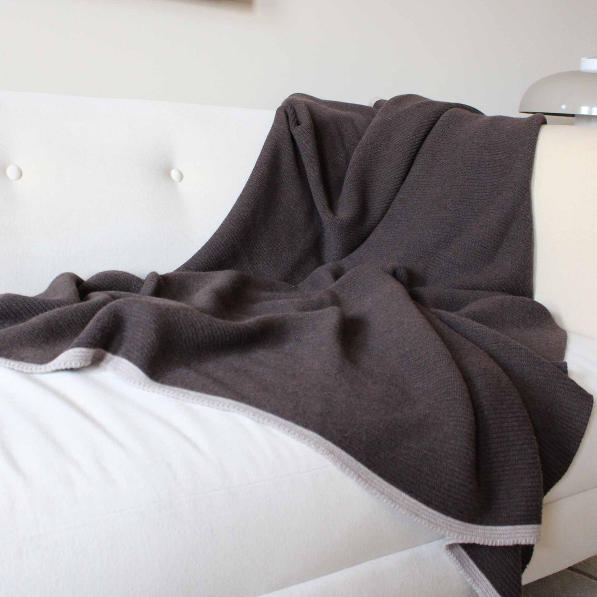 in2green Eco Throw 100% Merino Wool Sustainable Knit Solid Textured Throw Blanket - Wool Links
