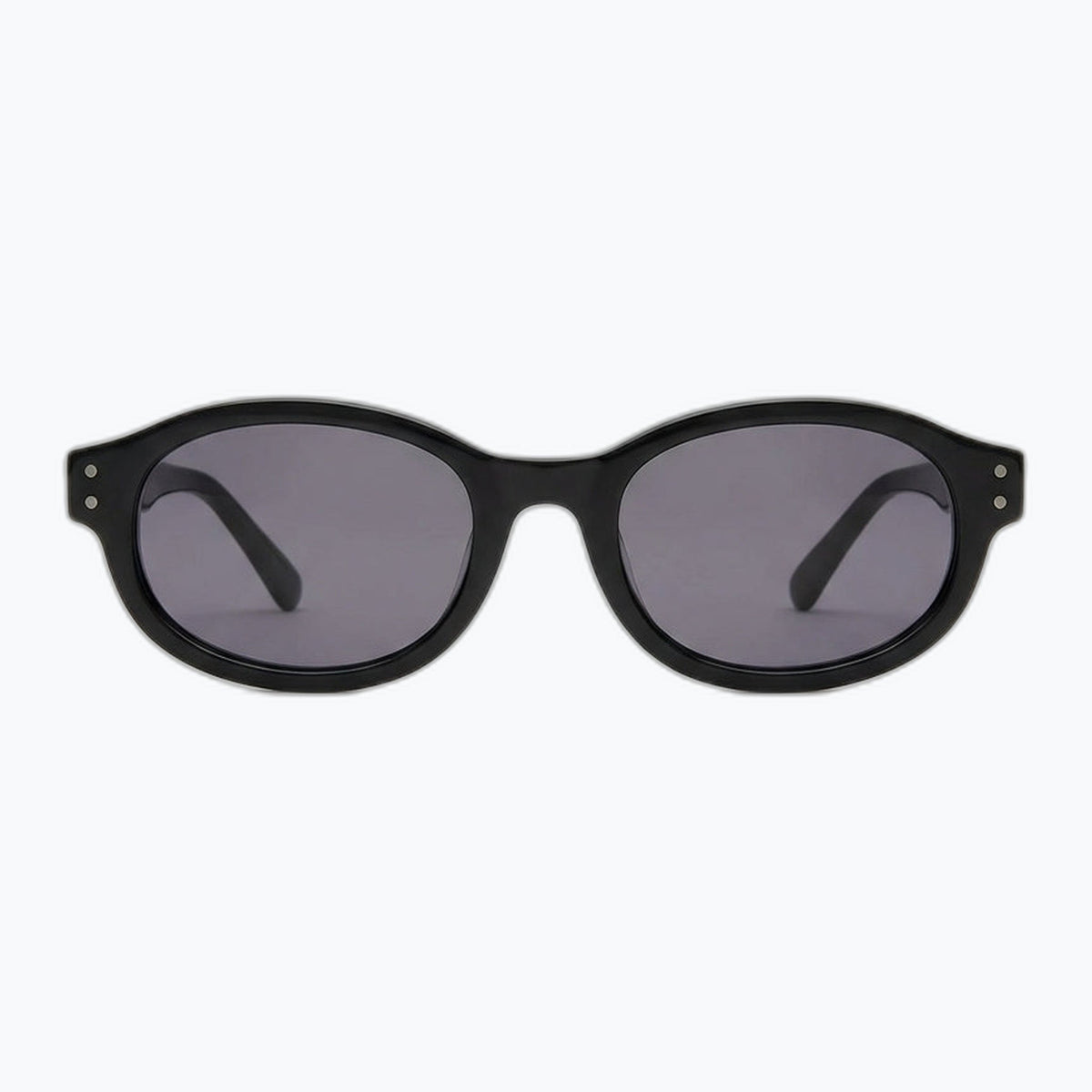 Jaxy Bardot in Black — Oval Polarized sunglasses