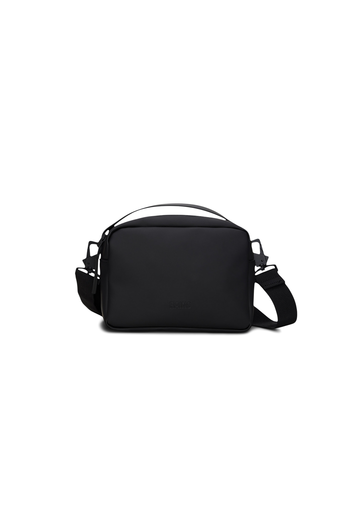 RAINS Box Bag Black Crossbody