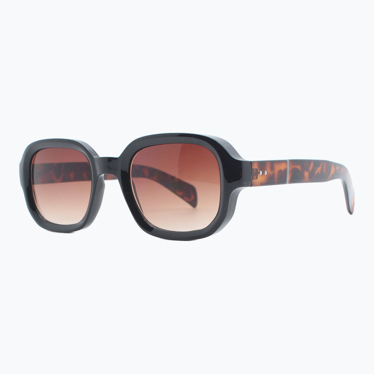 Jaxy Boulevard Square sunglasses — side view #Color_Black