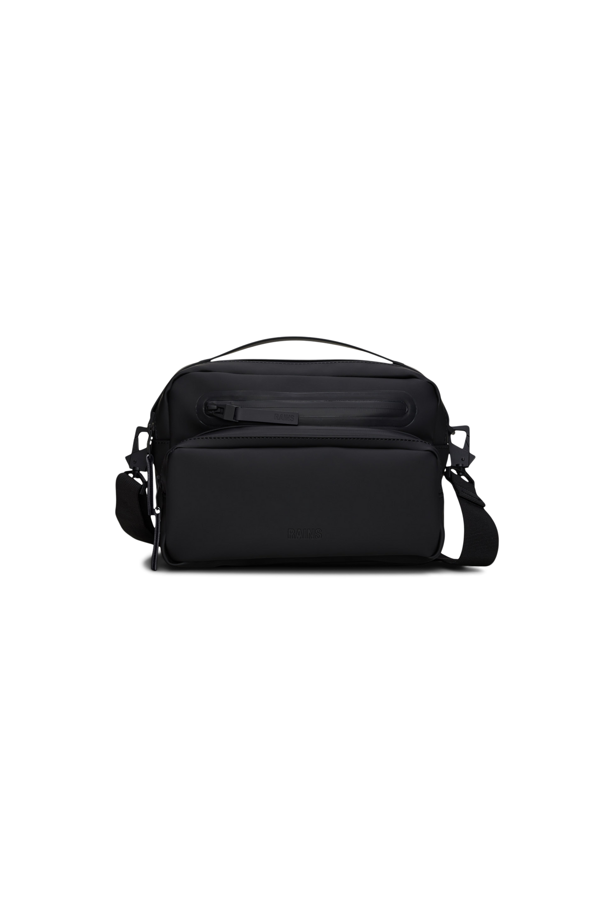 RAINS Cargo Box Bag Black Crossbody