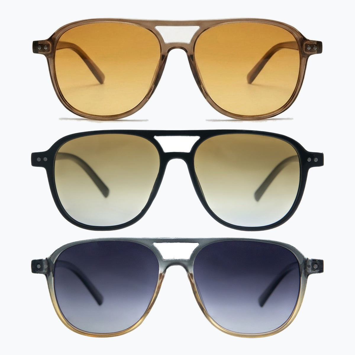 Jaxy Eastwood — Classic Aviator Polarized sunglasses in Black
