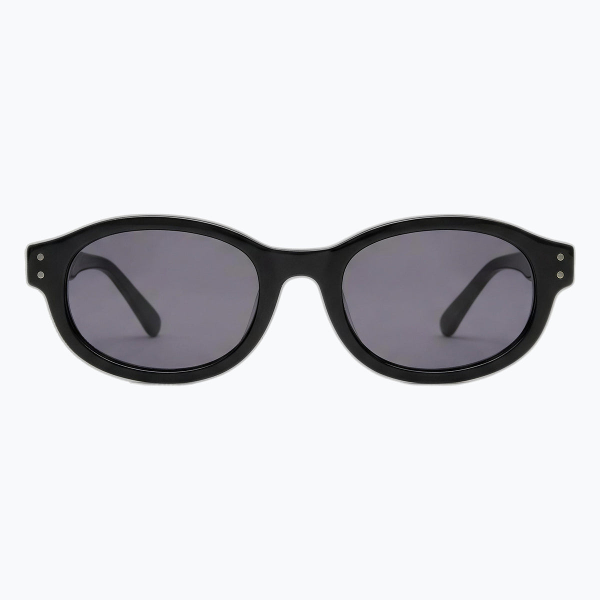 Jaxy Bardot in Black — Oval sunglasses #Color_Black