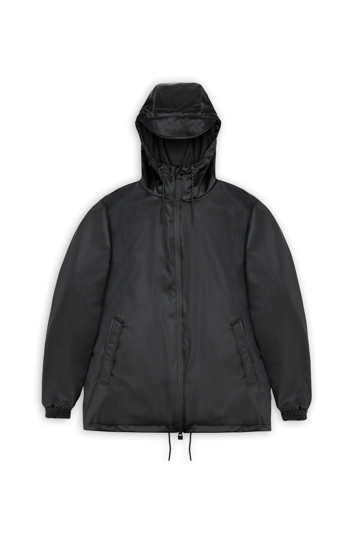 RAINS Storm Breaker Black Grain Jacket