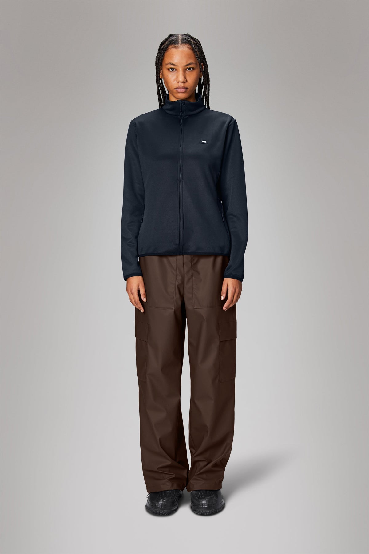 RAINS Sintra Fleece Curve Jacket Navy Jacket