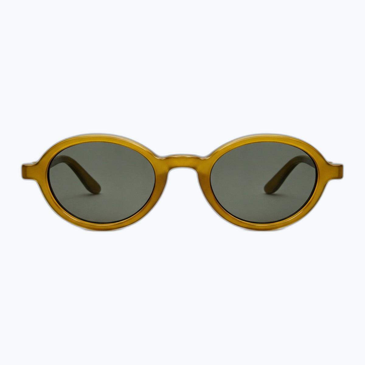 Jaxy Vinyl in Olive — Round Polarized sunglasses