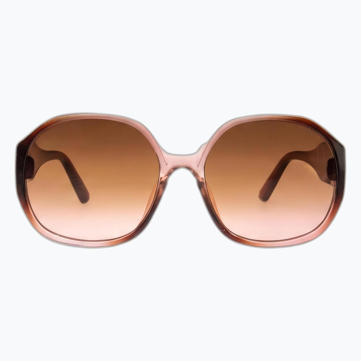 Jaxy Studio in Brown/Pink — Square Polarized sunglasses #Color_Brown/Pink