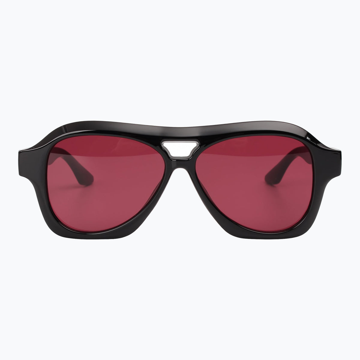 Jaxy Burnout in Black/Rose — Aviator Polarized sunglasses