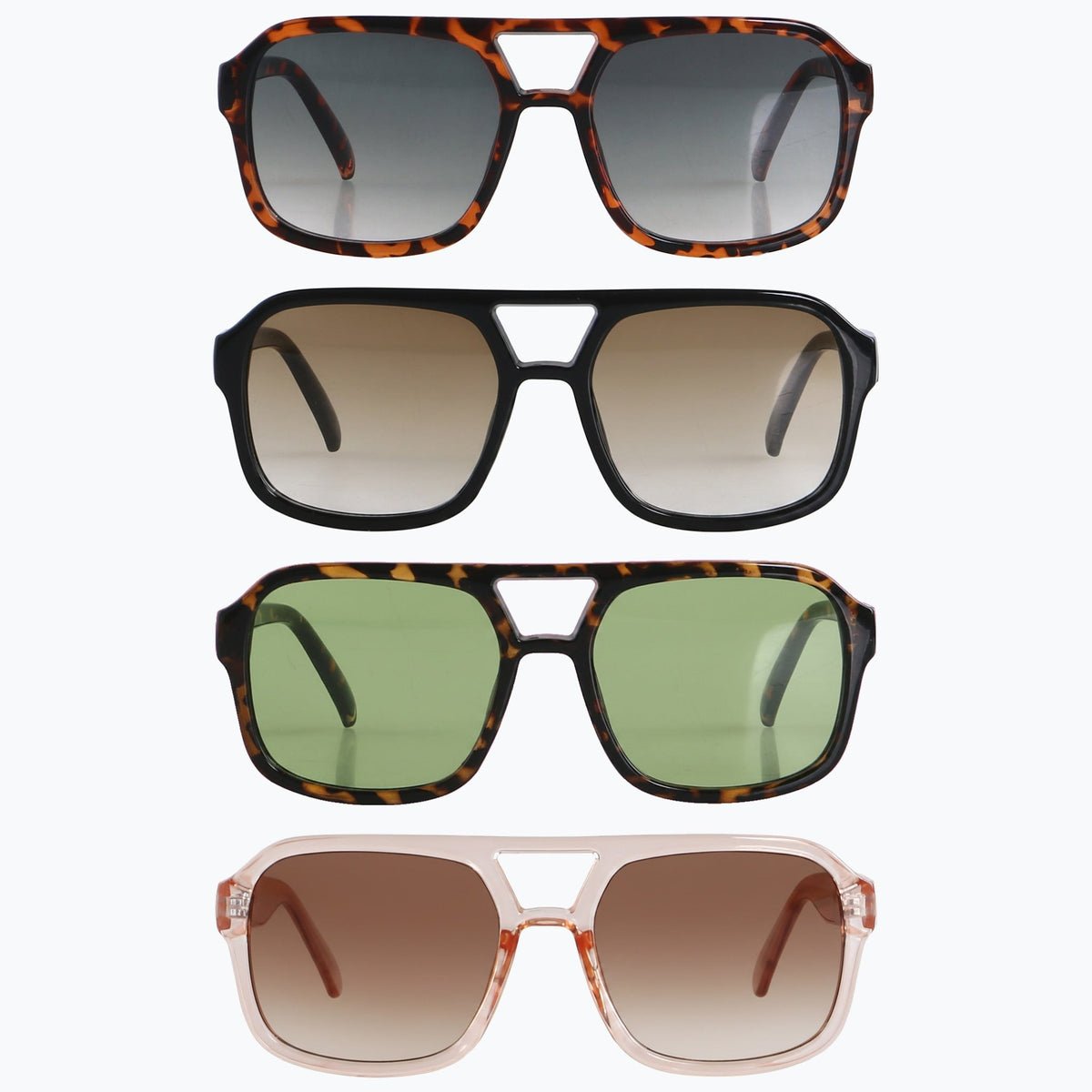 Jaxy Diplomat — Classic Square sunglasses in Black