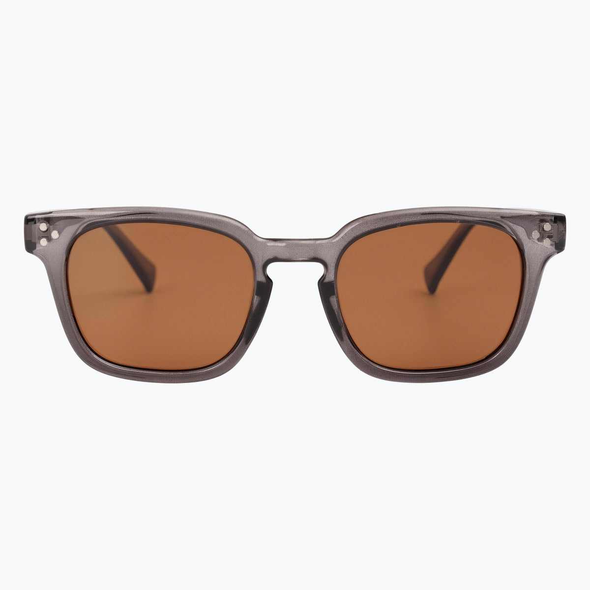 Jaxy Diner in Grey — Square Polarized sunglasses #Color_Grey