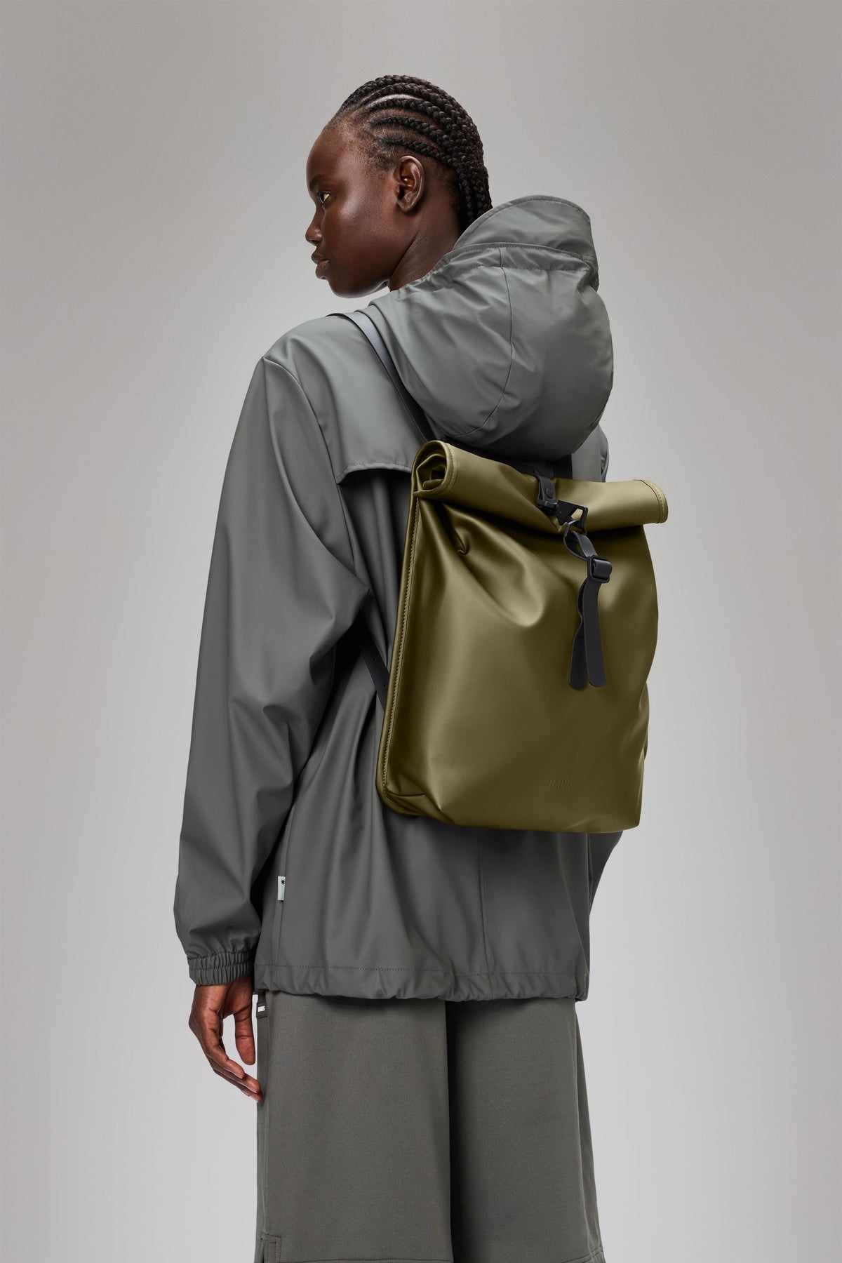 RAINS Rolltop Rucksack Mini Revel 10L H38 x D10 x W27 cm Backpack