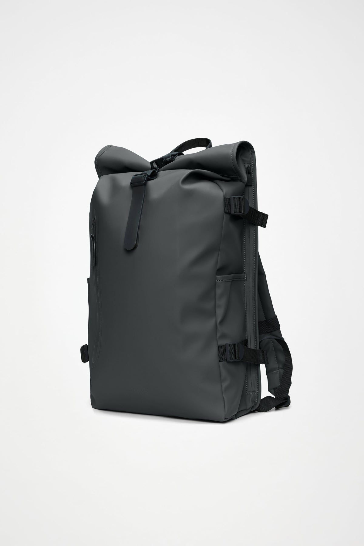 RAINS Rolltop Rucksack Large Dark Grey 28L H63 x D14 x W32 cm Backpack