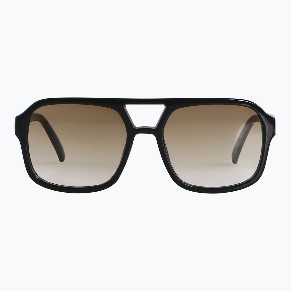 Jaxy Diplomat in Black — Square sunglasses