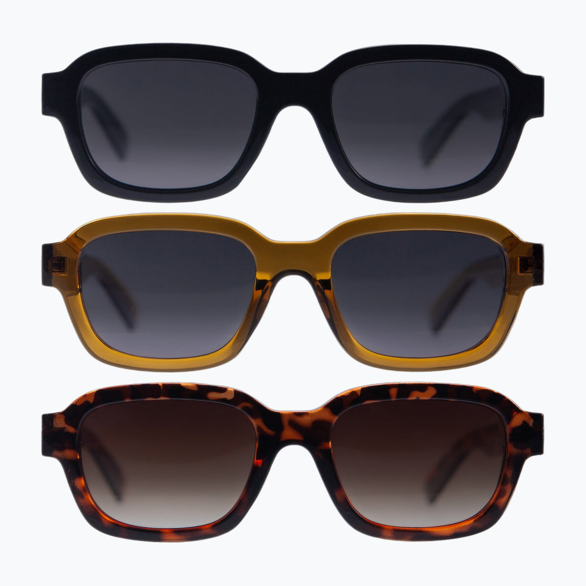 Jaxy Foundry — Classic Square Polarized sunglasses in Black