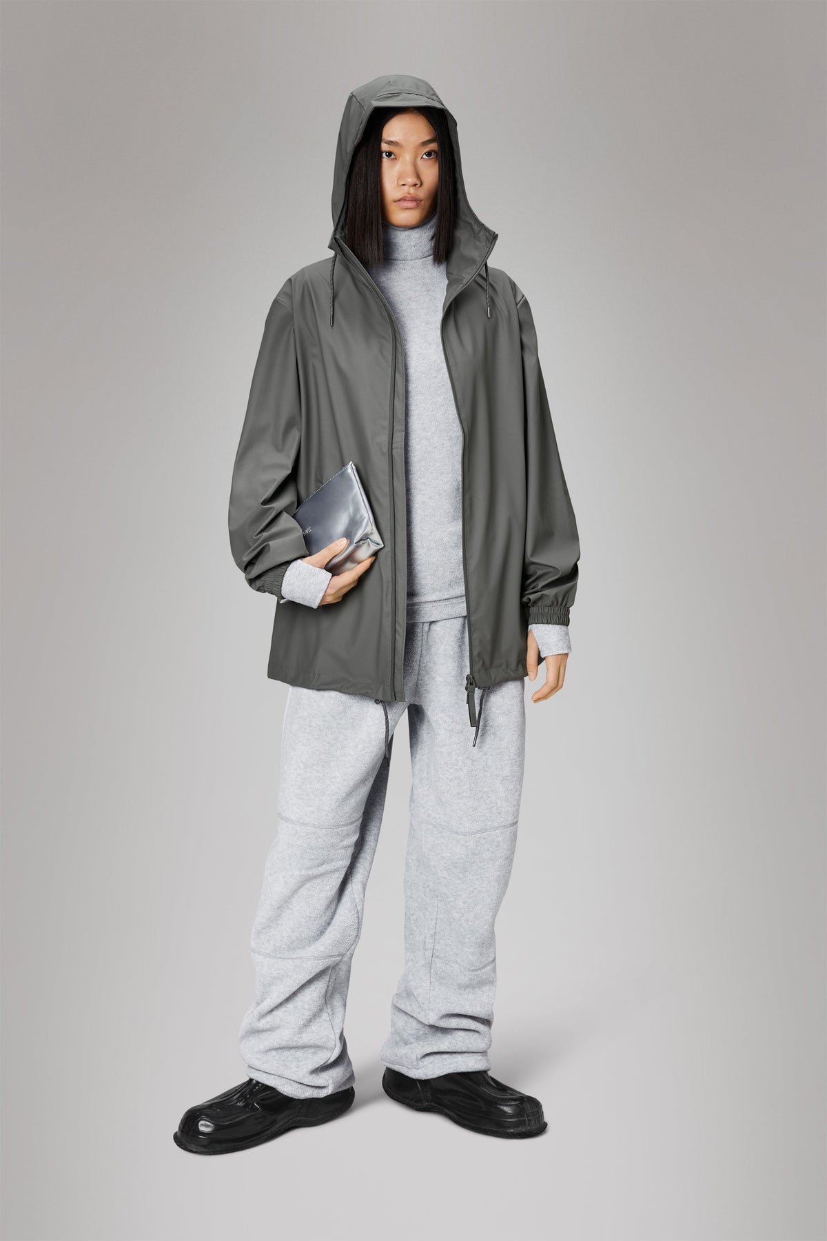 RAINS Storm Breaker Grey Jacket