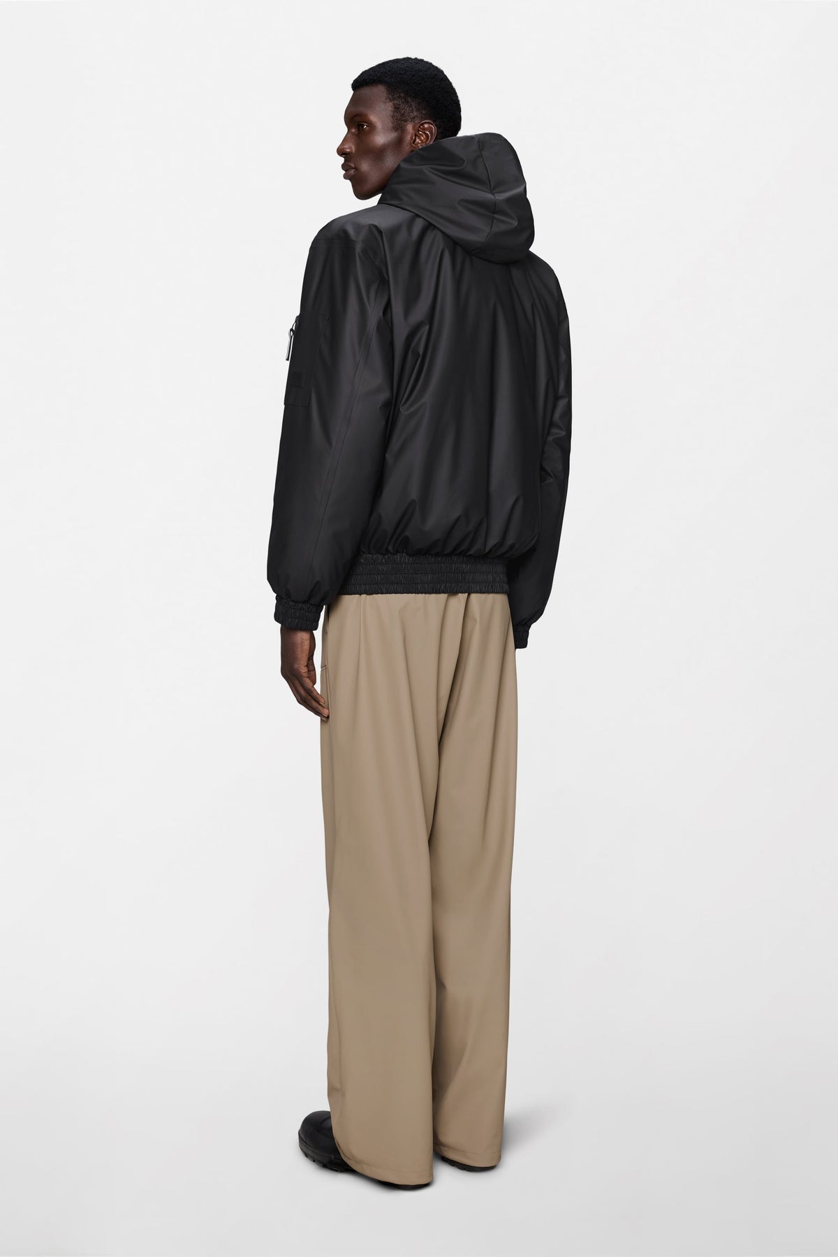 RAINS Lohja Insulated Bomber Jacket Black Jacket