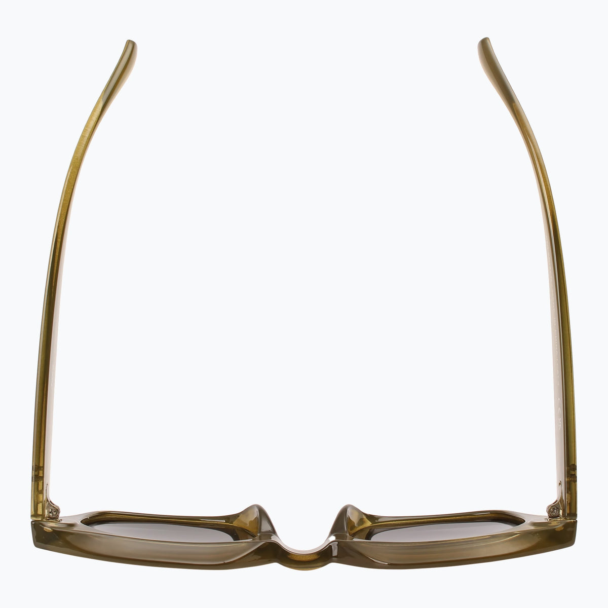 Jaxy Eclipse Square sunglasses — top view #Color_Olive green