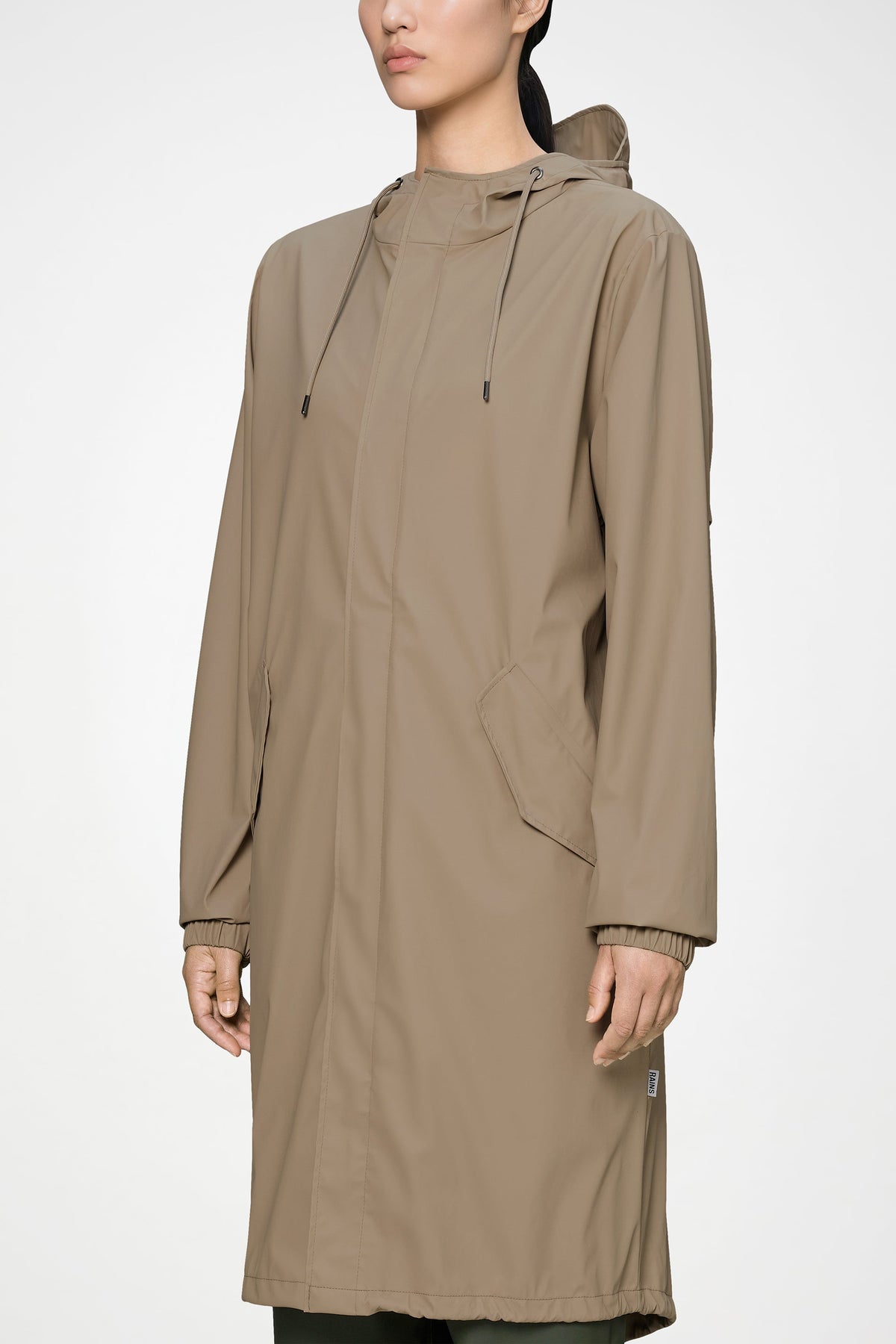 RAINS Fishtail Parka Beige Jacket