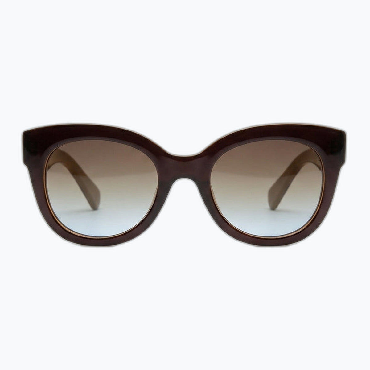 Jaxy Solstice in Brown — Round sunglasses