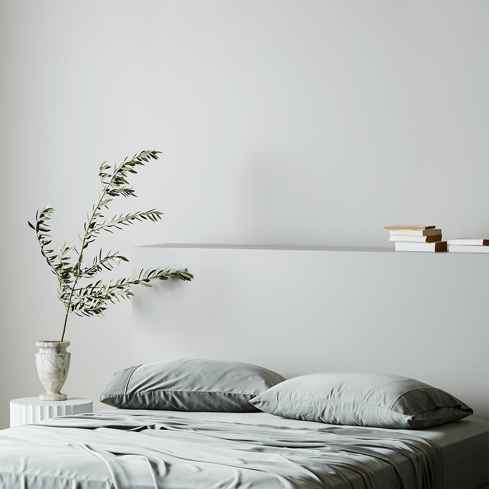 Sage | Signature Sateen Pillowcase Set Made With 100% Organic Bamboo #Color_sage
