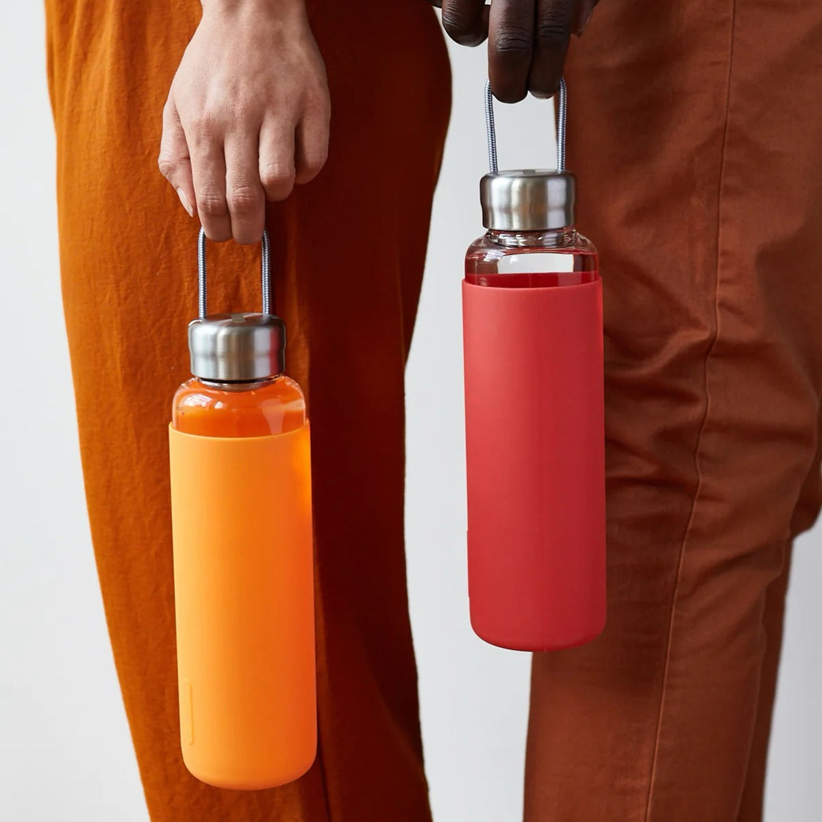 Glass water bottle