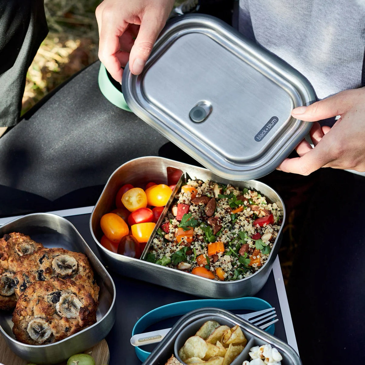 Stainless Steel Lunch Box Large - 1L