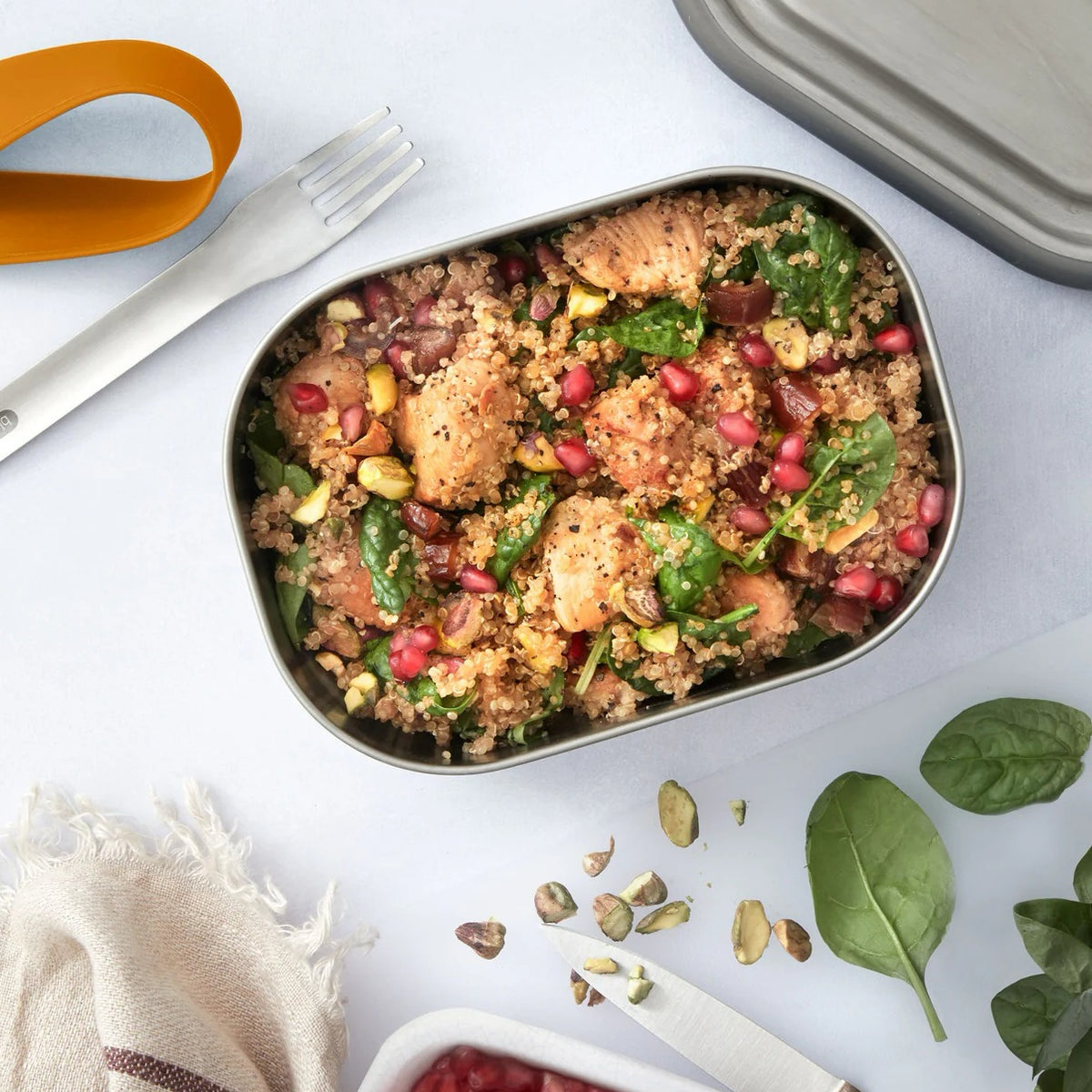Stainless Steel Lunch Box Large - 1L