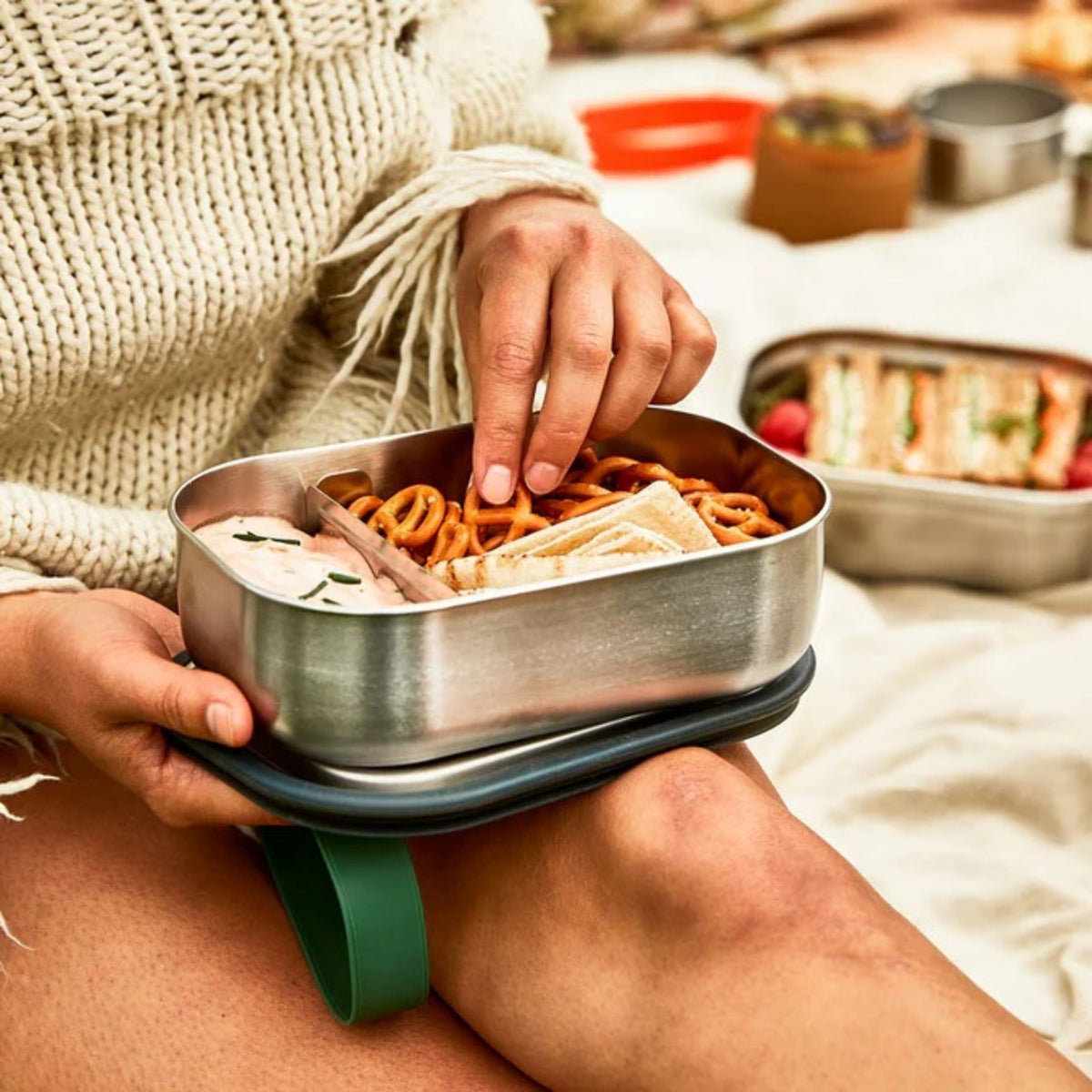 Stainless Steel Lunch Box Large - 1L