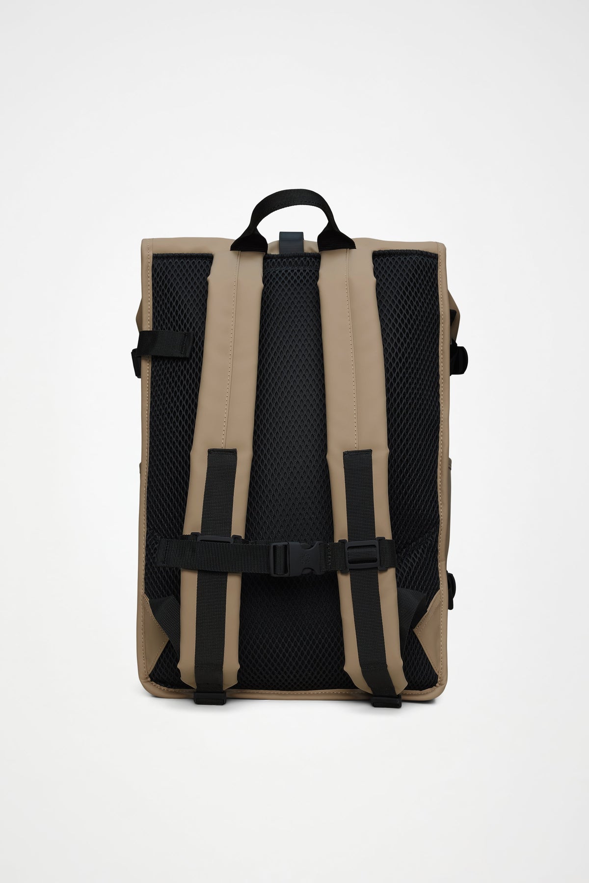 RAINS Rolltop Rucksack Large Beige 28L H63 x D14 x W32 cm Backpack