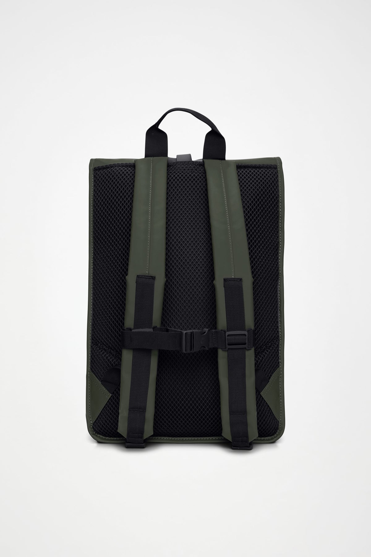 RAINS Rolltop Rucksack Large Green 28L H63 x D14 x W32 cm Backpack