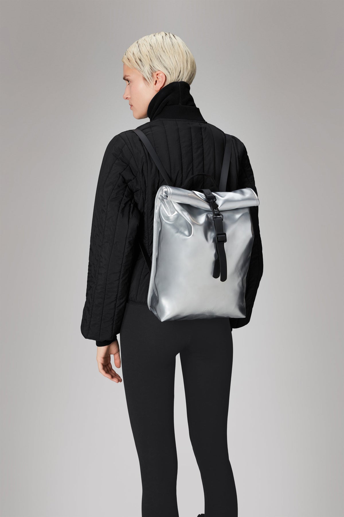 RAINS Rolltop Rucksack Mini Mirror 10L H38 x D10 x W27 cm Backpack