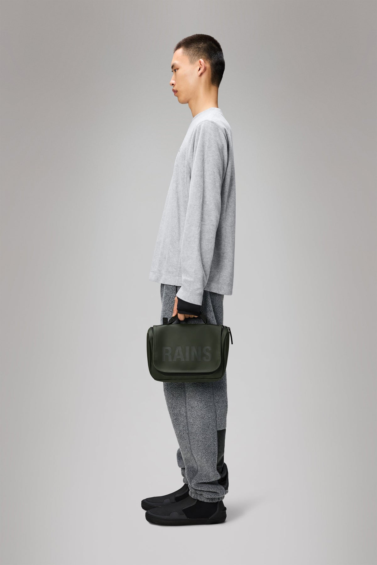 RAINS Texel Wash Bag Green Wash Bag