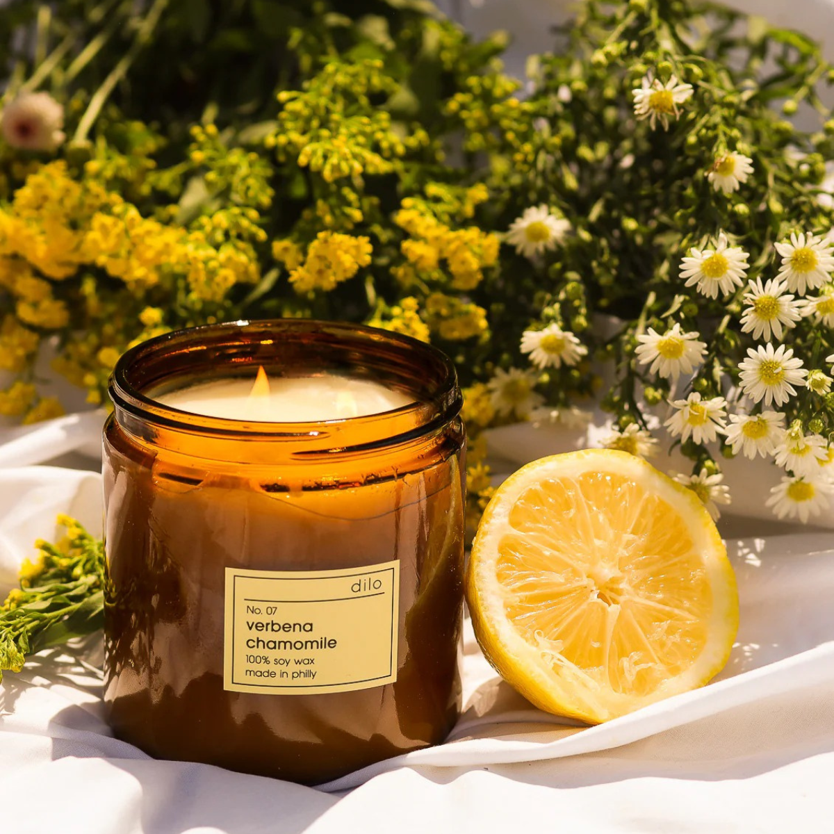 No. 07 Verbena Lavender Chamomile - Amber Glass Collection