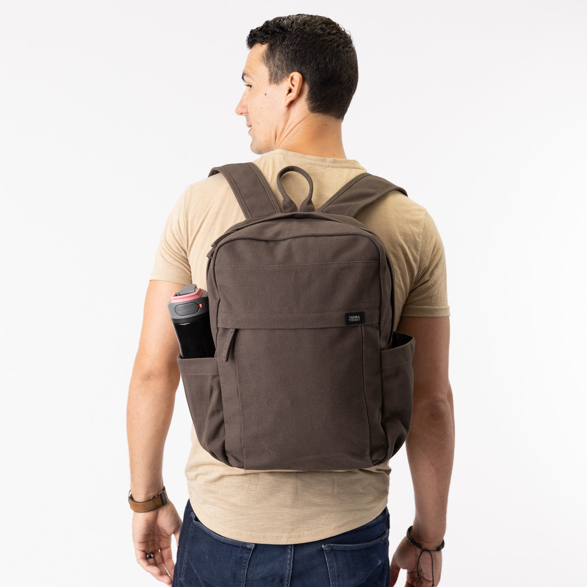 canvas backpack#color_chestnut-brown