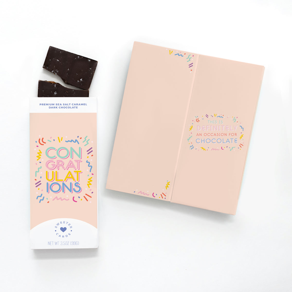 CONGRATULATIONS Chocolate-Filled Card