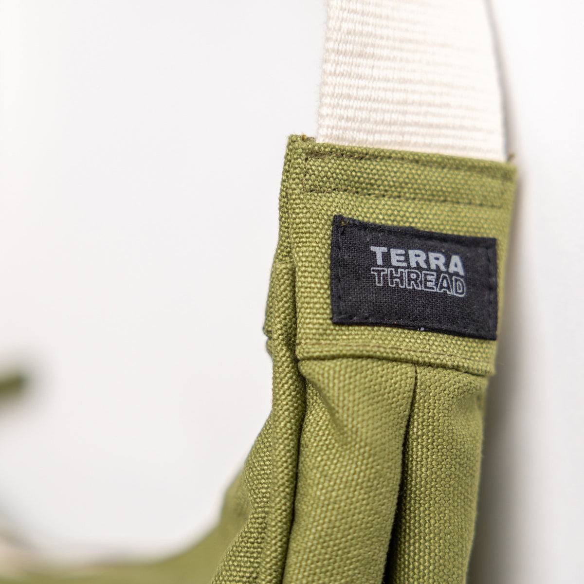 cotton crossbody bag#color_olive-green