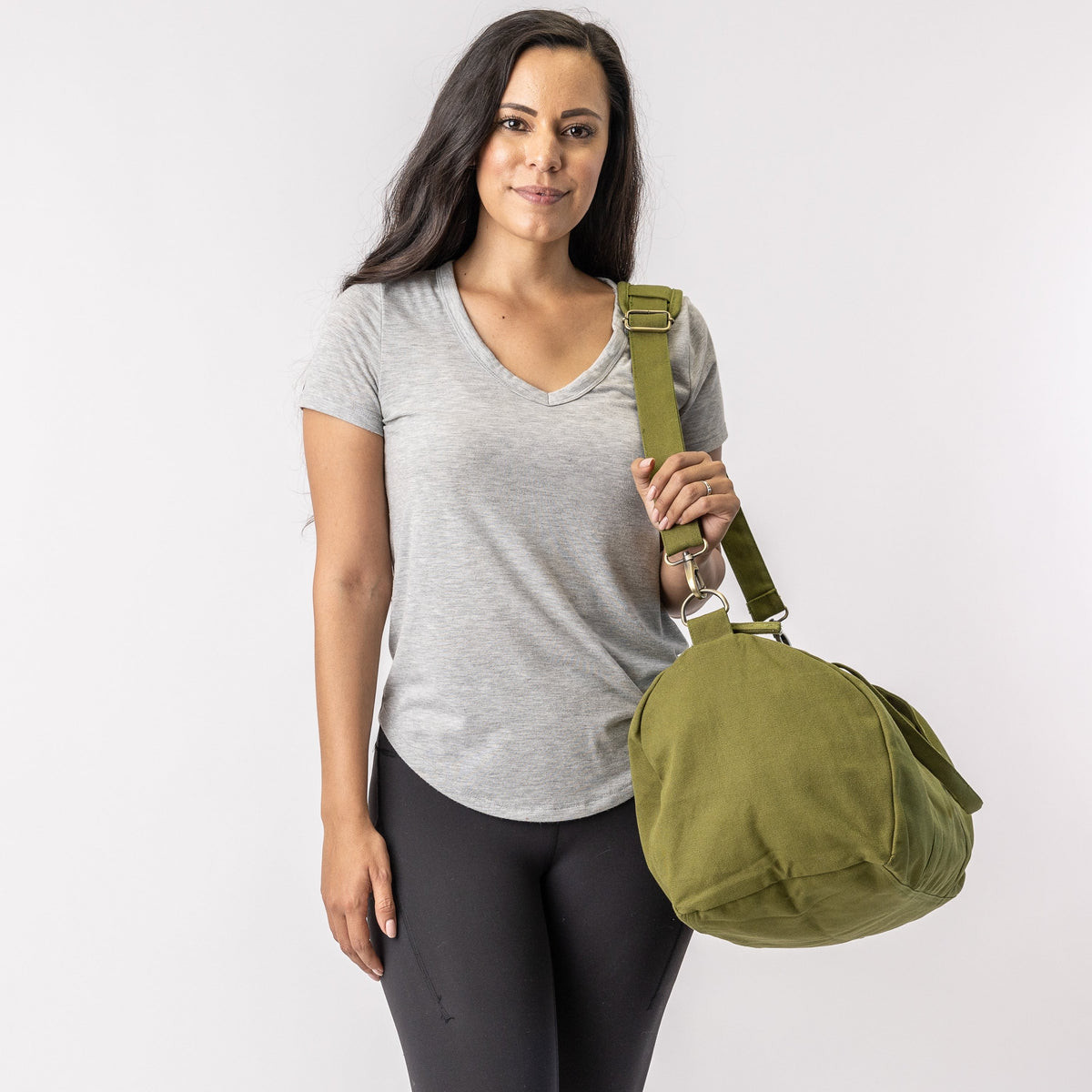 cute gym bag#color_olive-green