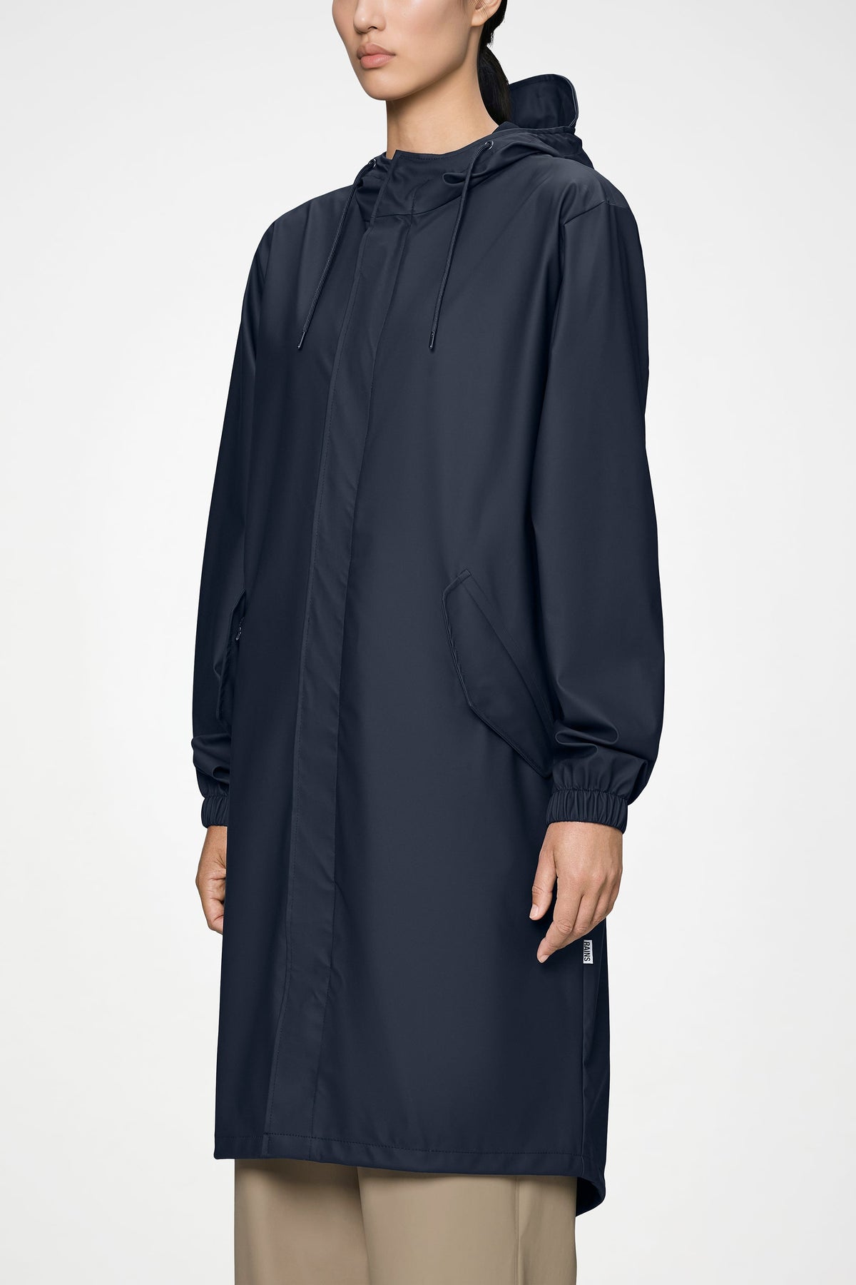 RAINS Fishtail Parka Navy Jacket