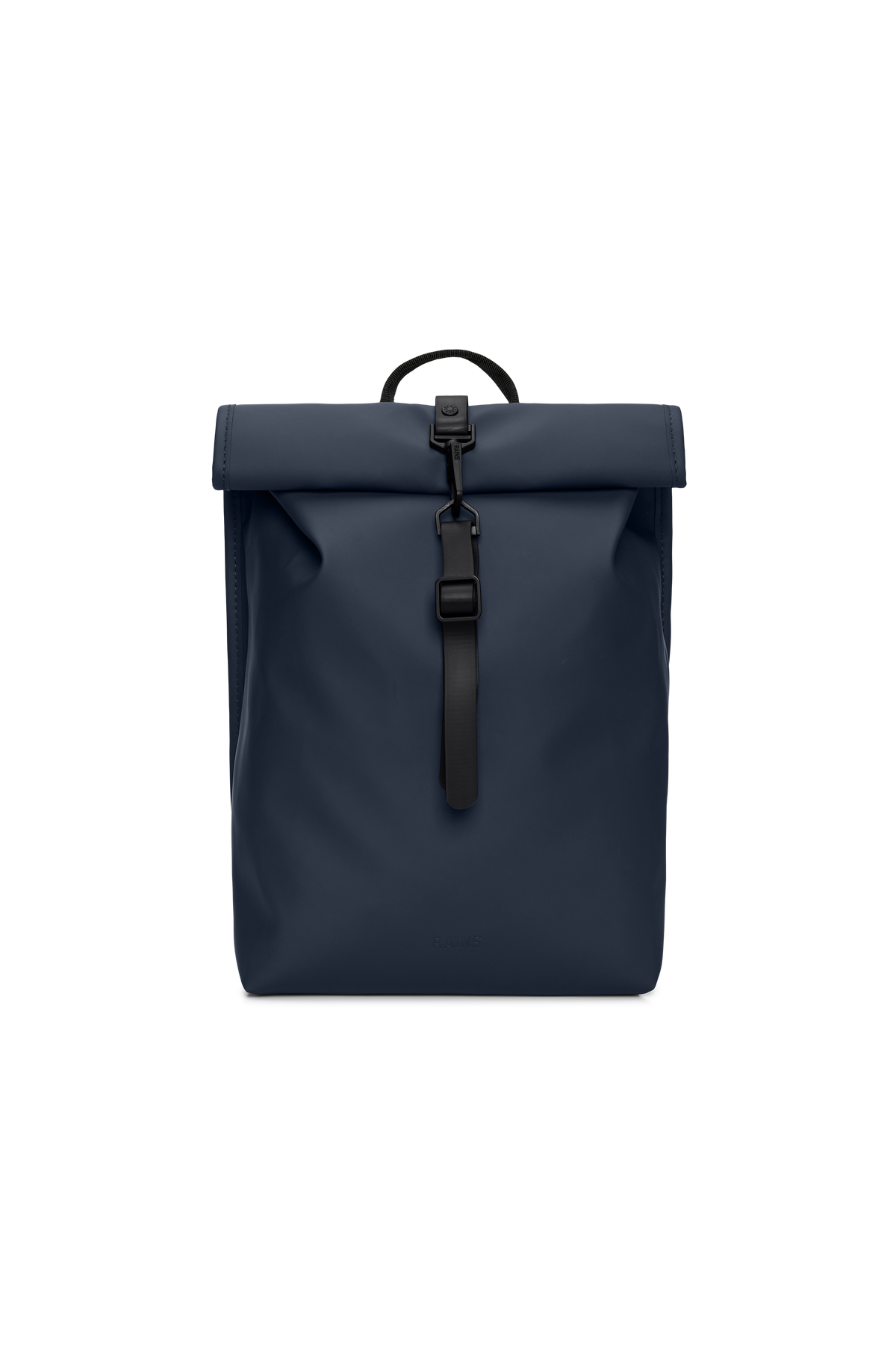 RAINS Rolltop Rucksack Mini Navy 10L H38 x D10 x W27 cm Backpack