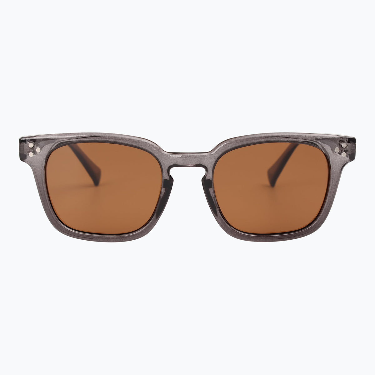 Jaxy Diner in Grey — Square Polarized sunglasses