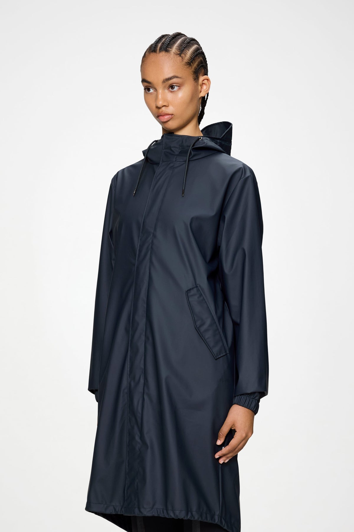 RAINS Fishtail Parka Navy Jacket